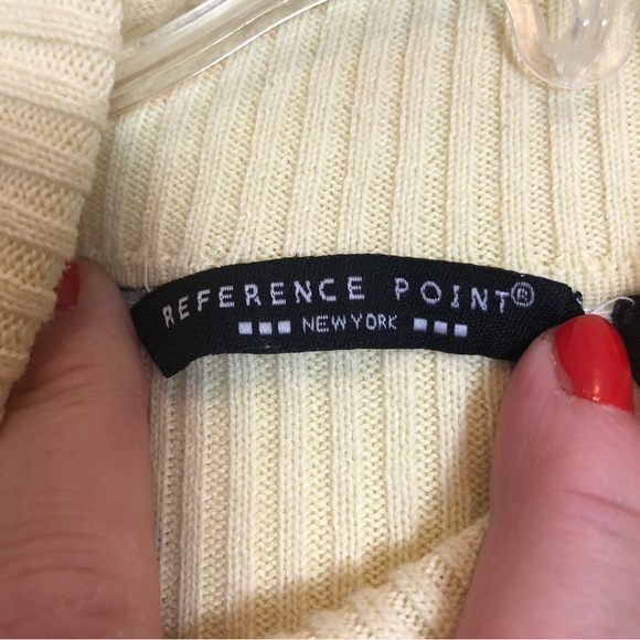 Reference Point New York Ribbed Striped Turtleneck Sweater. Size L - Picture 3 of 5
